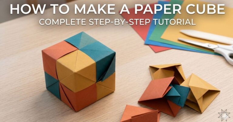 How to Make a Paper Cube Step by Step Tutorial