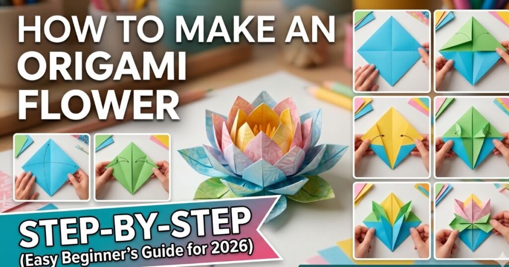 How to Make an Origami Flower Step by Step