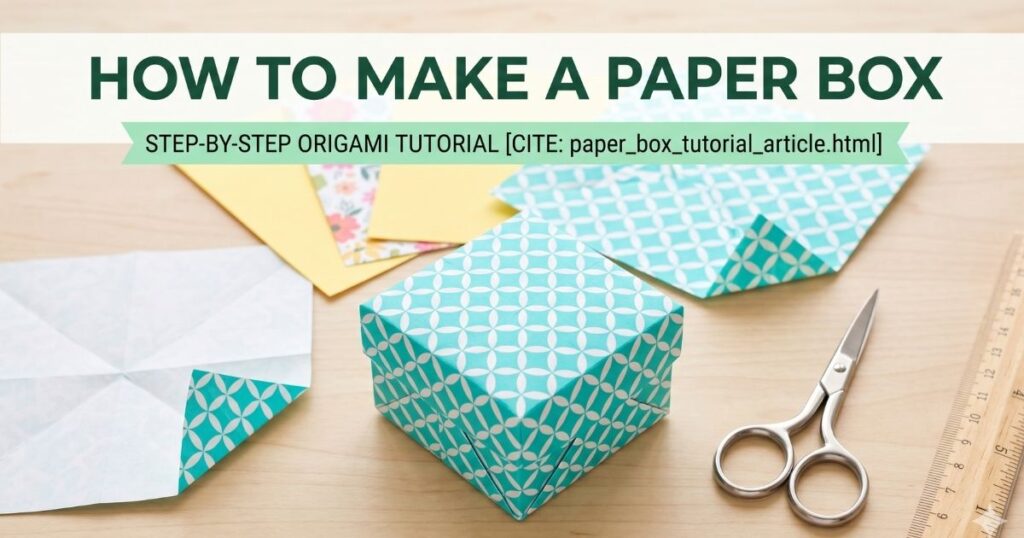 How to Make a Paper Box — Step by Step