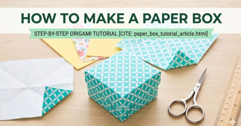 How to Make a Paper Box — Step by Step